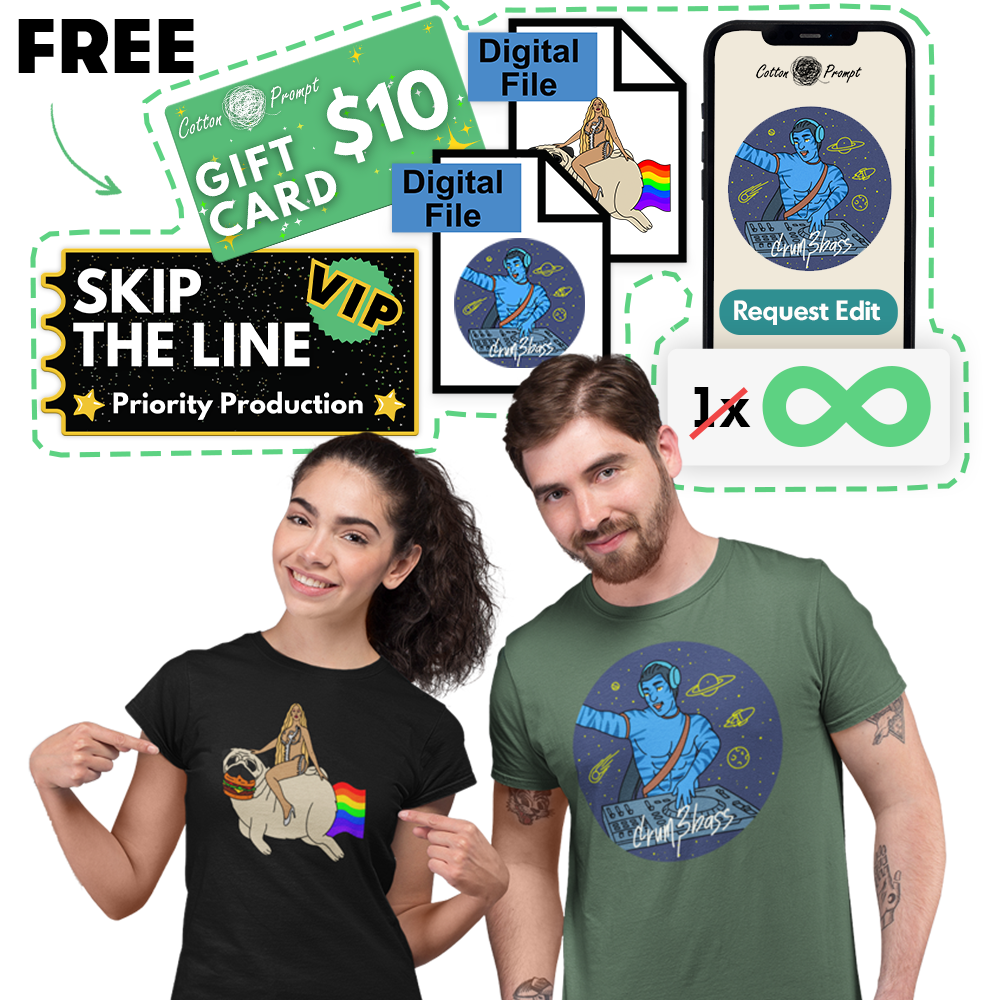 PromptTee™ - Custom Unisex T-Shirt - Pack