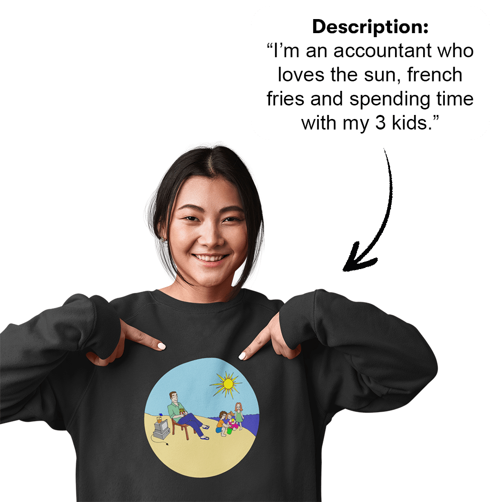 PromptPrint™ - High Quality Custom Unisex Sweatshirt