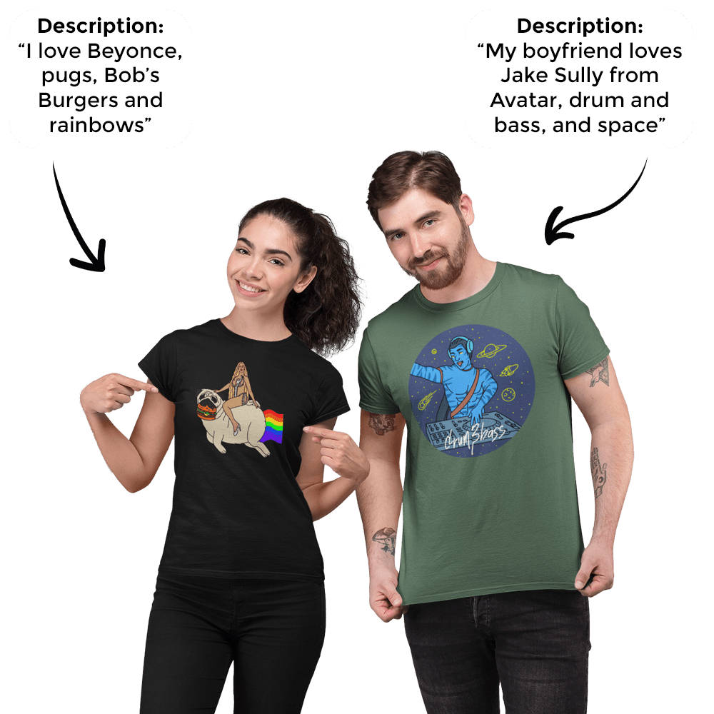 PromptTee™ Twin Pack - 2x Custom Unisex T-Shirt